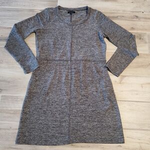 The Limited Women's Gray  Long Sleeve Jersey Shift  Dress SZ M medium Pockets